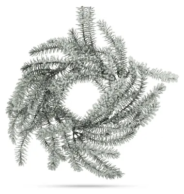 Obrázok produktu pre Vianočný ozdoba – veniec – zelený, snehový – 27 cm