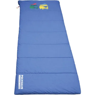 Produktbild von Schlafsack Polydaun Beach House VAN Junior – Blau/Welle – 70x160 cm