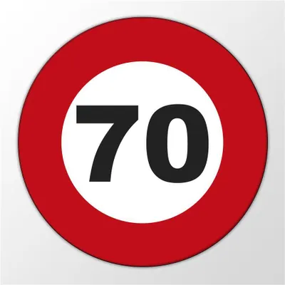 Produktbild von Huuraa Magnet Achtung 70 Geschenk Kühlschrankmagnet 59mm Kühlschrankmagnet Flaschenöffner Achtung 70 Präsent