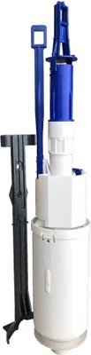 A toilet flush valve assembly against a white background.