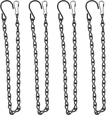Immagine prodotto di Set di quattro pezzi con catene metalliche da 50 cm, casetta per uccelli, mangiatoia per uccelli, campanellino eolico, lanterna e insegna pubblicitaria