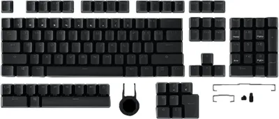 Produktbild von ROG PBT Doubleshot Keycap-Set für ROG RX Switches (schwarz, 123 Stück)