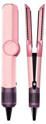 Productafbeelding van Haarstyler, negatieve ionen technologie, dubbele functionaliteit, kersenbloesemroze, 220V-240V, EU-stekker