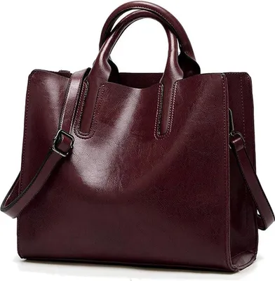 Produktbild von Coolives Damen Kunstleder Shopper Handtasche mit Schulterriemen & Reißverschluss