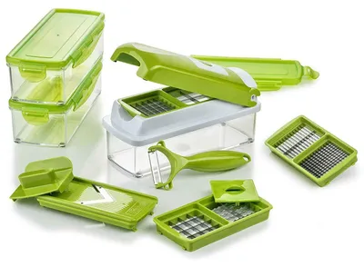 Image de Coupe-légumes - Nicer Dicer - 14 pièces - Acier inoxydable - Kiwi