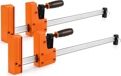 Image de JORGENSEN Kit de serre-joints professionnels en 2 parties 680kg de force de serrage 600mm d'envergure