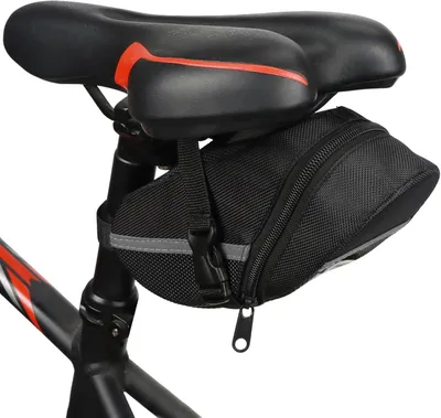 Zdjęcie produktu dla Torba podsiodłowa rowerowa 23x10x7 cm, wodoodporna, 600D-nylon, odblaskowa, na rower szosowy