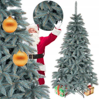 Obrázek produktu pro Umělý vánoční stromek jako skutečný smrk, 220 cm, hustý, krásný, limitovaná edice