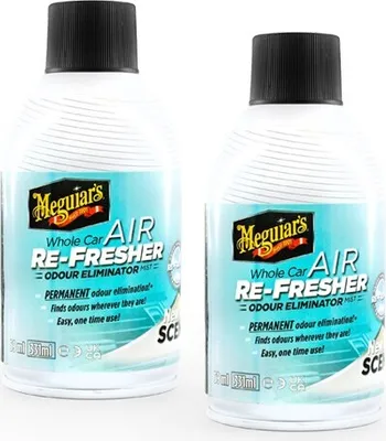 Produktbild von 2 x Meguiar's® Whole Car Air Re-Fresher Car Luft Re-Frischer - Odor Eliminator Geruchsentferner Nebel - New Car Scent