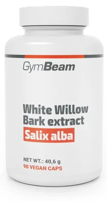 Produktbild von GymBeam - Weißer Weidenrinden Extrakt, 90 Kapseln