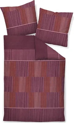 Produktbild von Janine Bettwäsche burgund 1x 135x200 cm + 1x 80x80 cm