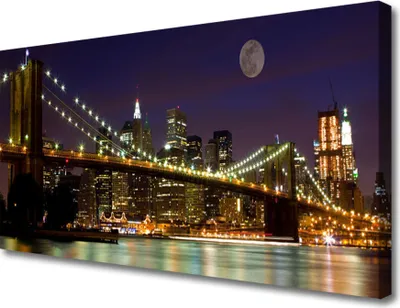 Produktbild von Tulup Leinwand-Bilder 100x50 Wandbild Canvas Kunstdruck Brücke Architektur