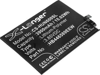 Produktbild von TECHTEK Akku Kompatibel mit [Huawei] Nova 6, WLZ-AL10, WLZ-AN00 Ersetzt HB446589EEC, für HB446589EEW