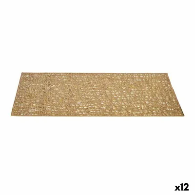 Obrázek produktu pro Zlatý plastový podtácek (45 x 0,01 x 30 cm) (12 kusů)