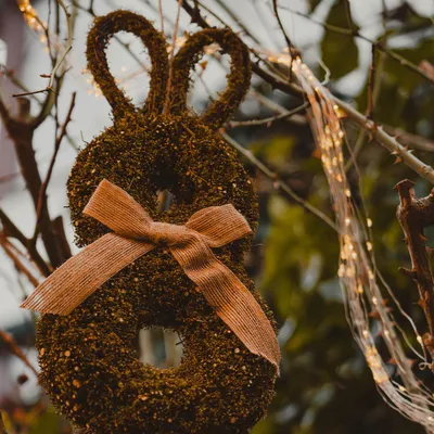 Produktbild von DECOLED Osterhasen-Deko zum Hängen, 40 cm