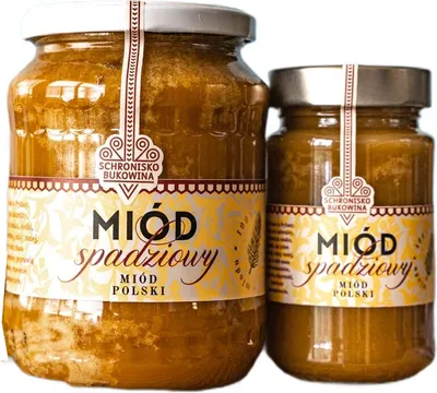 Zdjęcie produktu dla Miód spadziowy 710 ml - Schronisko Bukowina