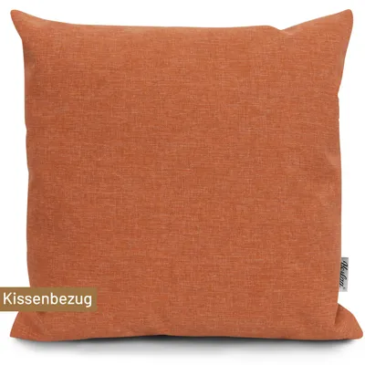 Produktbild von Herlag Outdoor Dekokissen Hülle  40x40cm Sunny UV-Beständig für Garten und Terrasse Wetterfest Orange