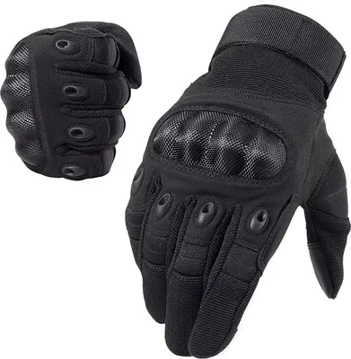 Obrázek produktu pro Taktické bojové rukavice, dotykové, mikrovlákno/, velikost XL, černé