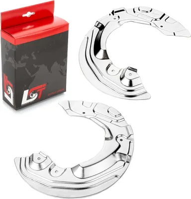 Produktbild von 2x Ankerblech vorne links rechts Set für BMW E81 E82 E87 E88 E90 E91 E92 E93 E89