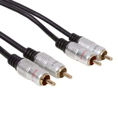 Obrázek produktu pro 2 x audio konektor Cinch na 2 x audio konektor Cinch / standardní / 5,0 m – pozlacené