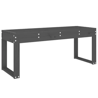 Produktbild von vidaXL Gartenbank Grau 110x38x45 cm Massivholz Kiefer