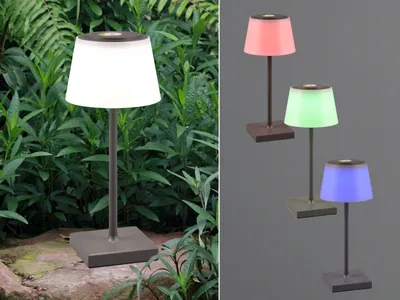 Produktbild von Outdoor LED Tischleuchte mit USB Anthrazit