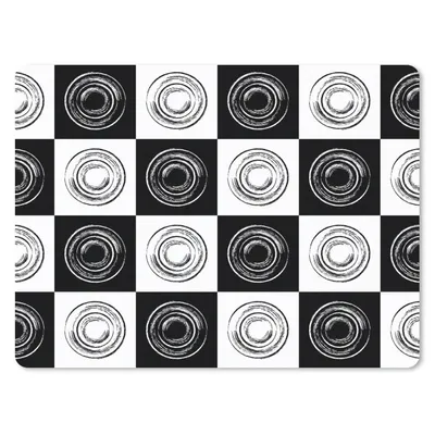 Produktbild von MuchoWow® Mauspad Mousepad Muster - Schachbrett - Schwarz und Weiß 40x30 cm - Mousepads - Maus Mat - Pad - Mausunterlage - Anti Rutsch
