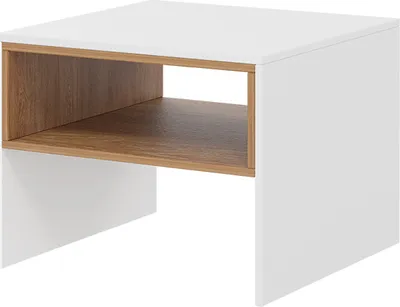 Produktbild von MIRJAN24 Couchtisch Truleko 7, Wohnzimmer Kollektion, Sofatisch, Stilvoll Kaffeetisch (Farbe: Eiche Craft Gold / Weiß)