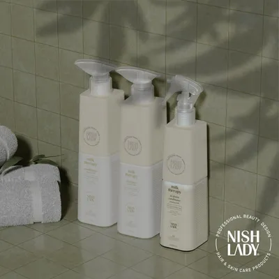Produktbild von Nishlady | Shampoo - Milk Therapy - 503 Ml - Mit Milchproteinen - Nahrhaft Und Feuchtigkeitsspendend - Haare Pflegen