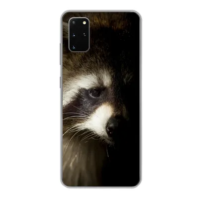 Produktbild von MuchoWow® Handyhülle Schutzhülle Hülle für Samsung Galaxy S20 Plus Waschbär - Wilde Tiere - Schwarz Silikon Softcase Handy Hülle - Hartschale