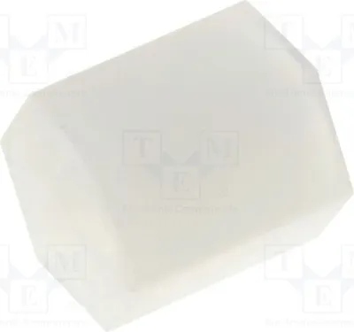 Produktbild von 10x Distanzmuffe mit Gewinde  L: 5mm  Distanzhülsen aus Kuntoff sechskant M2