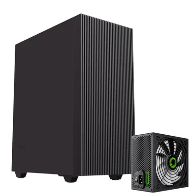 Produktbild von GAMEMAX Gaming-Gehäuse Edge Midi-Tower schwarz 2x USB 3.0 + 1x USB 2.0, Audio + GP-750 Netzteil 750W 80+ Bronze