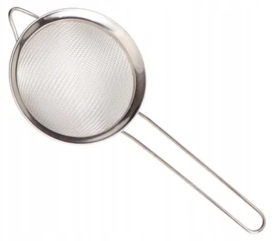 Produktbild von Edelstahl Küchensieb mit Griff, rund, für Mehl & Zucker