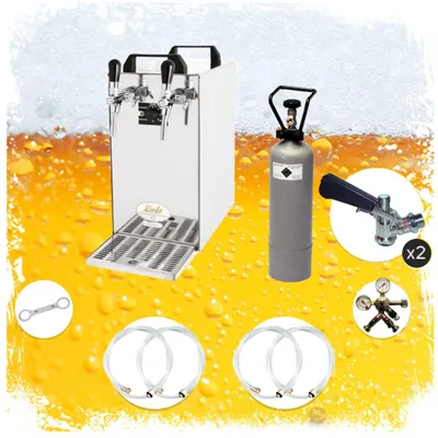 Immagine prodotto di Impianto Spillatura Birra Professionale - Kit Completo con Refrigeratore 50L/h