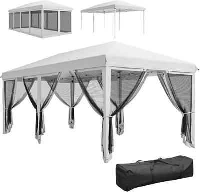 Zdjęcie produktu dla Pawilon ogrodowy - Pawilon - Namiot imprezowy - Pergola - Zadaszenie - Składany system typu pop-up