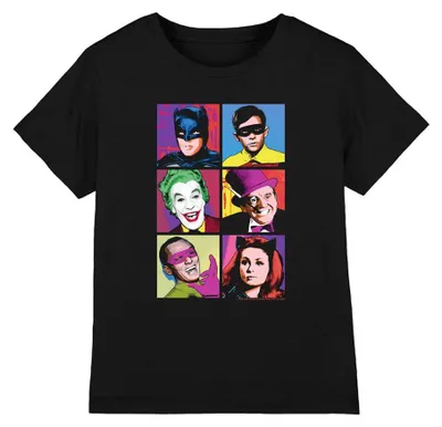 Image de T-shirt pour enfants "Batman - Classic TV Pop", référence TV41409 (128), couleur noire