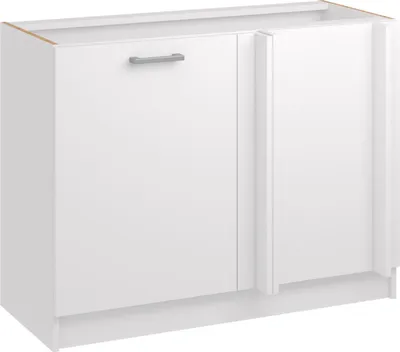 Produktbild von Roe Furniture | Küchenunterschrank 85 cm - Weiß - Mattweiß - Kücheneckschrank - Ohne Arbeitsplatte - Unterschränke Küche - DPP