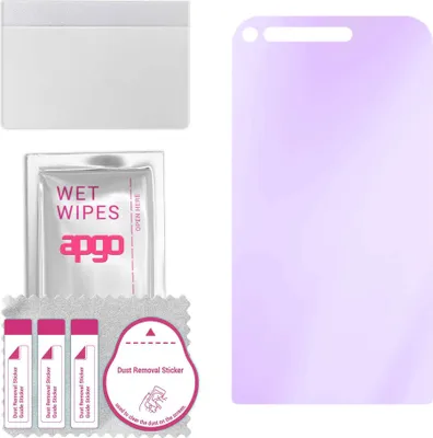 Produktbild von apgo Hybrid Schutzglas, kompatibel mit Cat S61, Anti-Blue, 9H Härte, toller Ersatz für Hartglas, kratzfester Displayschutzglas, Displayschutz, Full Glue
