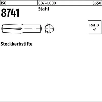 Produktbild von Reyher  Steckkerbstifte ISO 8741 Stahl 4 x 40 087410000040040 (100 Stück)