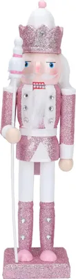 Produktbild von Holz Nussknacker 30 cm, handbemalter Weihnachtsdeko Soldat, Holzfigur, Geschenk & Hängedeko