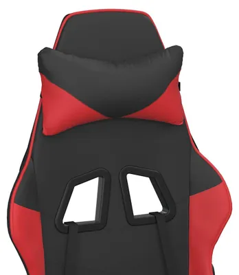 Produktbild von vidaXL Gaming-Stuhl mit Massagefunktion Schwarz und Rot Kunstleder