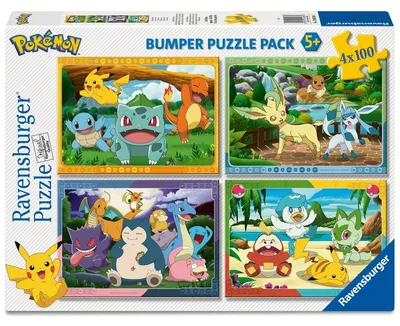 Zdjęcie produktu dla Ravensburger Pokémon – układanka 4 x 100 elementów