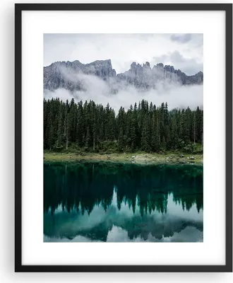 Produktbild von Gerahmtes Poster - Schwarzer Rahmen - Landschaft Berge Wolken - 40x50 cm - Wand Bild - Wanddeko - Wandbilder - Kunstposter - Wandposter - Bilderrahmen - Bilder - Kunstdruck - P2BPA40x50-4671