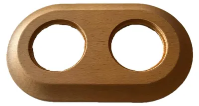 Doppelter Einbaurahmen, Holzoptik, 34x27x48 cm, für Fotos