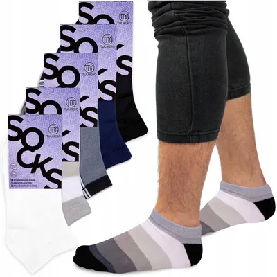Produktbild von Tulmero 5er Pack Herren Sneakersocken Kurz Baumwolle