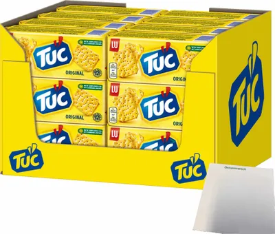 Produktbild von TUC Cracker Original Salzgebäck VPE (24x100g Packung) + usy Block