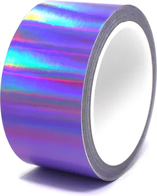 Produktbild von 10m Zierstreifen 50mm Hologramm Lila Dekorstreifen Auto Motorrad Boot Modellbau Klebestreifen