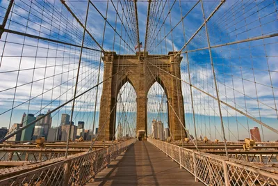 Produktbild von Fototapete - Brooklyn Bridge 375x250cm - Vliestapete