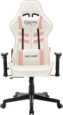 Produktbild von vidaXL Gaming-Stuhl Weiß und Rosa Kunstleder