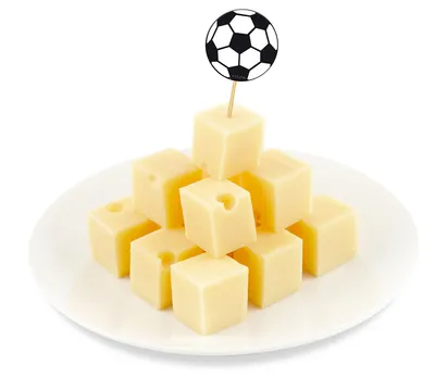 Produktbild von Fußball Partypicker 8 cm - 8 Stück
